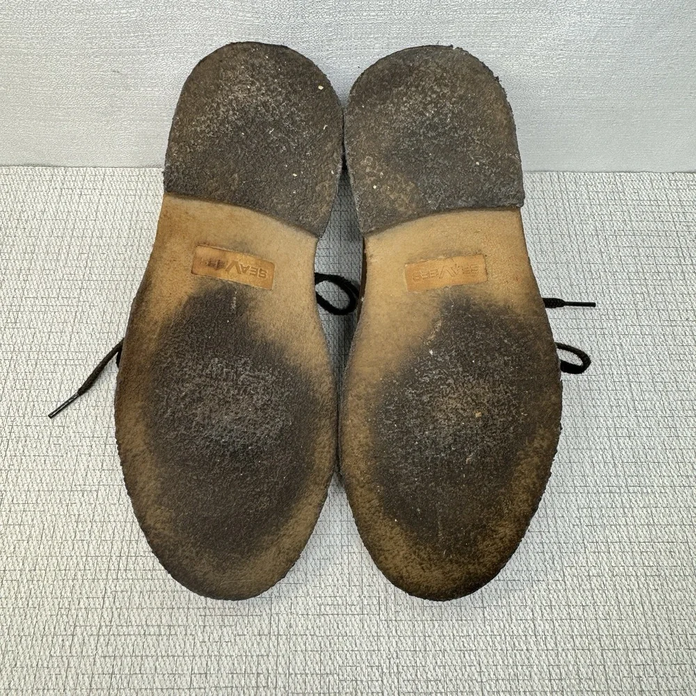SeaVees 3 Eye Chukka Boots Mens 8‎ Brown Leather Lace Up Heritage Rugged Casual